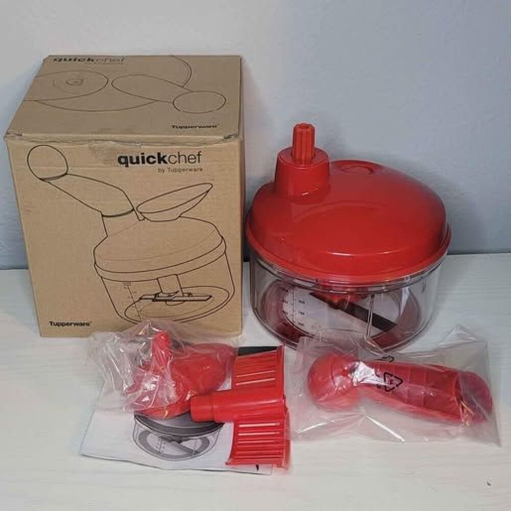NEW Tupperware Quick Chef - Red